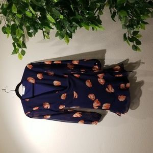 All in Favor Floral Wrap Dress Medium